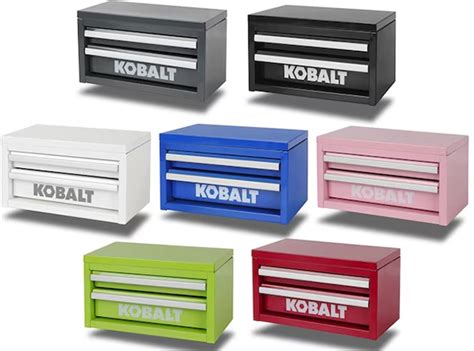 small metal box blue|lowes kobalt mini tool box.